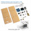 ESP8266 DIY Mini Electronic Clock Kits Weather Forecast Support 2.4G WiFi Soldering Practice Kit 6