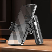 Upgraded Design Mini Tripod Bluetooth Portable Telescopic Multifunctional 360Degree Rotation Phone Selfie Stick White B