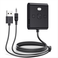 Bluetooth 5.4 AUX Car Adapter Wtih Mic 3.5MM USB U-Disk Stereo Wireless Audio Receiver Kit Handsfree Calls Music