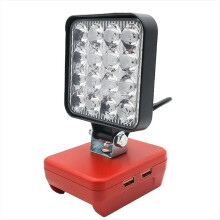 16 LED Work Light Spotlights Outdoor Fishing Handheld Emergency Tool for 18V Lithium Battery