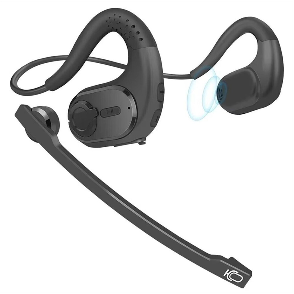 Bluetooth 5.3 Wireless Headset With Microphone Truck Driver Sports Sp Noise Cancellation 4853162212332