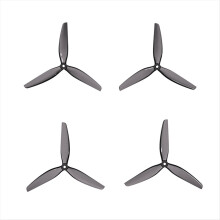7.5 Inch Tri-Blade Propellers 4PCS Transparent Grey CW/CCW Props for FPV Racing Drones and Brushless Motors