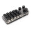 15 Keys 3 Knobs Macro Programmable Keyboard, Connection Modes One Handed Mechanical Keyboard 2