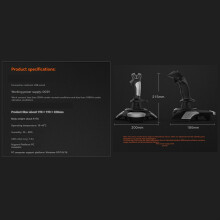 F16 Aviation Simulated Flight Stick Joystick Simulation Competition Teaching Special for Window PC