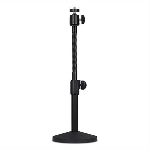 Hose Desktop Webcam Stand Adjustable Metal Desk Tripod Streaming Support with Sturdy Mount Base 1