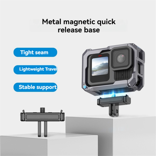 Magnetic Quick Release Base for 13 Adaptor Kit Two Prongs Action Camera Mounting Accessory 2