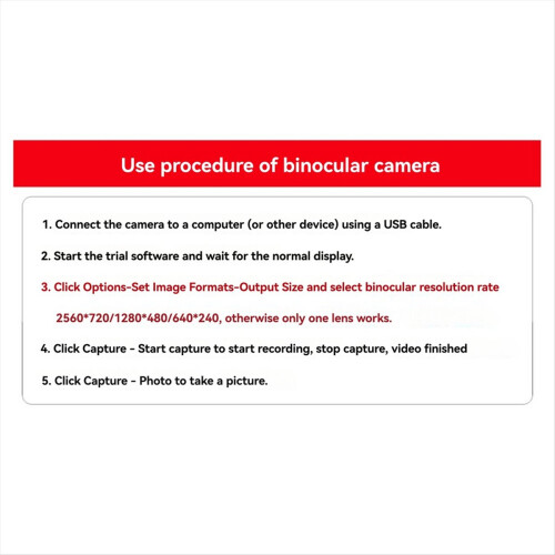 23 Degree Camera Module OV9732 1MP 12mm Dual Manual Focus for WinXP/7/8/10 Linux/Android 2