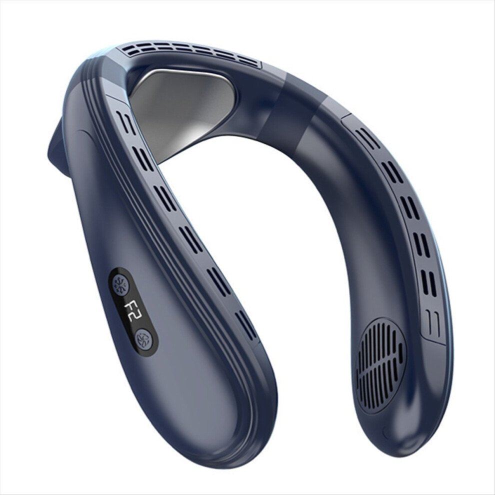 Portable Neck Air Conditioner Fan Rechargeable Refrigeration Bladeless Outdoor Personal Wearable Cooler 4853162228920