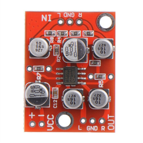 5PCS DC 5V-15V AD828 Stereo Preamp Preamplifier Module AMP Microphone 2