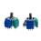 10PCS TMR Electromagnetic Joystick for //X Gamepad Upgrade 3D Analog Thumbstick Controller 4