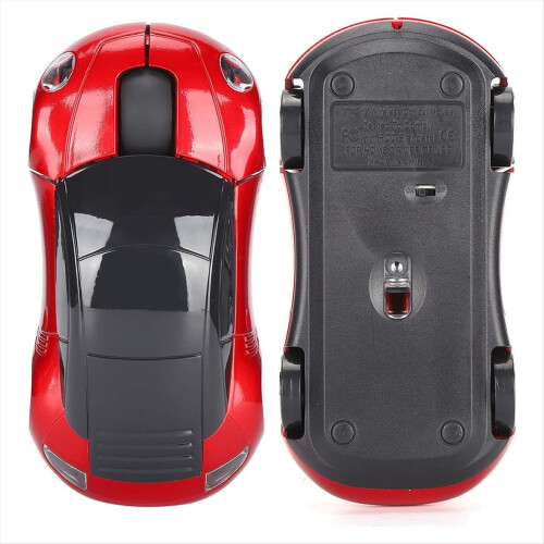 Wireless Mouse Car Shape Ergonomic Optical Cordless Mice with USB Receiver Mause for PC Office 2