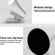 Reading and Studying Eye Protection Night Light Rechargeable Touch Desk Lamp 3 Modes Adjustable Soft Bedroom