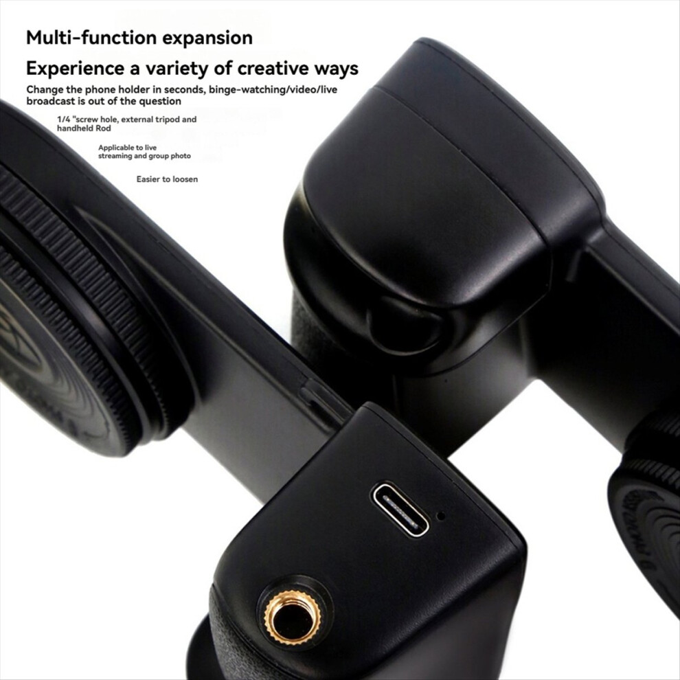 Bluetooth Camera Shutter Grip - Selfie Handle With Fill Photo Stabilizer For & Android Light 4853162233337