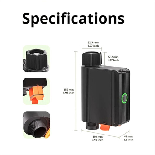 Zigbee Smart Water Valve Timing Irrigation Switch IP55 Automatic Easy Install Remote Control A 2