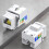 10PCS Cat6 Jack, Ethernet Punch Down Connector, Wall Adapter 90-Degree Module Coupler, Compatible Cat5/5e/6 3