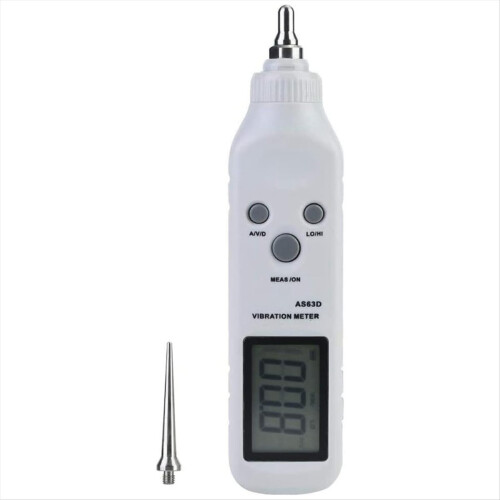 Digital Vibrometer, AS63D Vibrometer Pen High Sensitivity Accelerometer Tester Analyzer 1