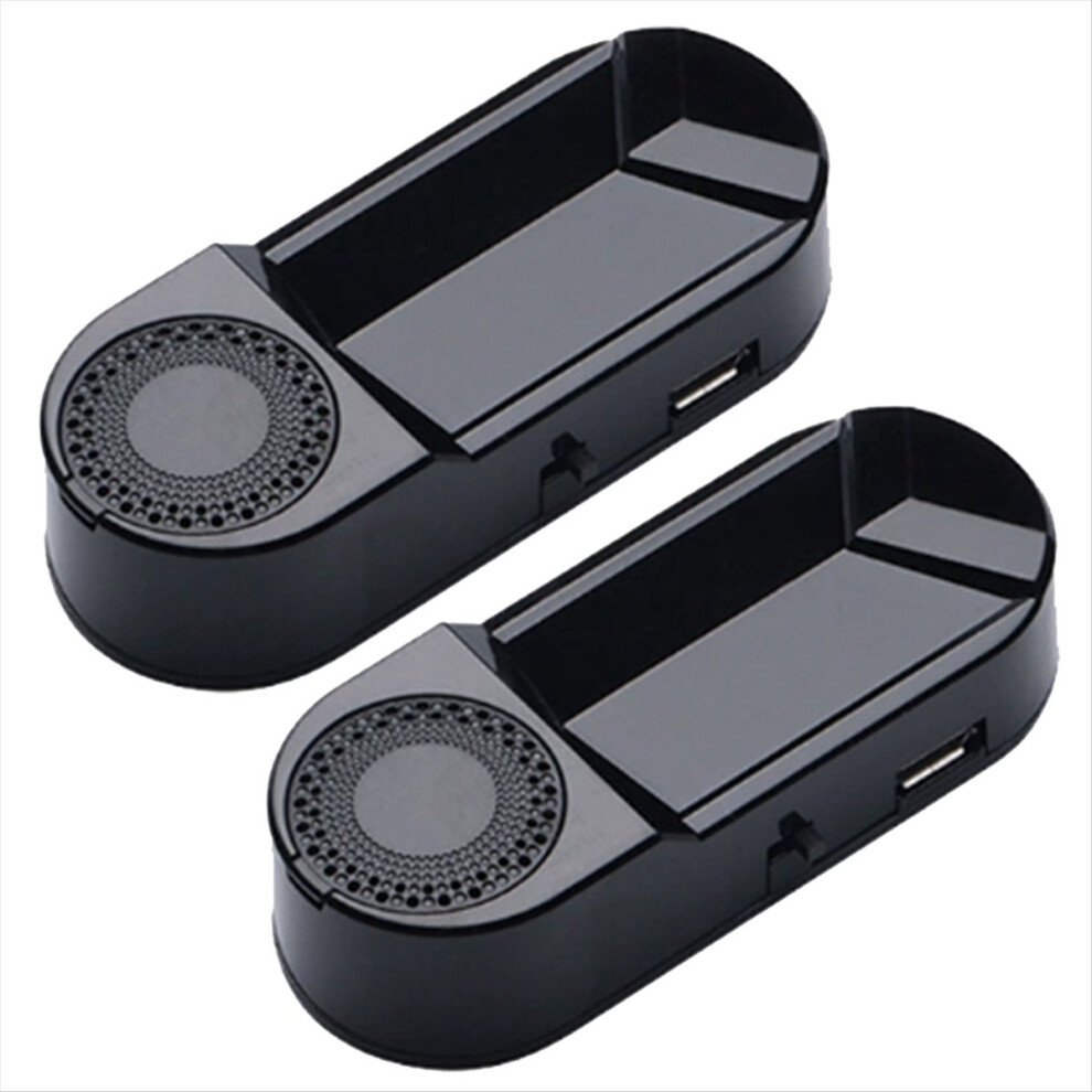 2Pcs Car Fake Security Solar Powered Simulated Alarm Wireless Warning Anti-Theft Lamp With Air Freshener Function Light Saudism