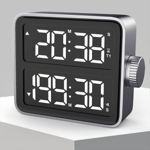 Kitchen Accessories Large LCD Digital Timer , Dual Screen Timer, Indoor Study Bedroom, Bedside, Desktop