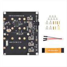 for 5 PCIe to 4-CH M.2 NVMe SSD Adapter Board Compatible with 2280/2260/2242/2230 Hard Drives