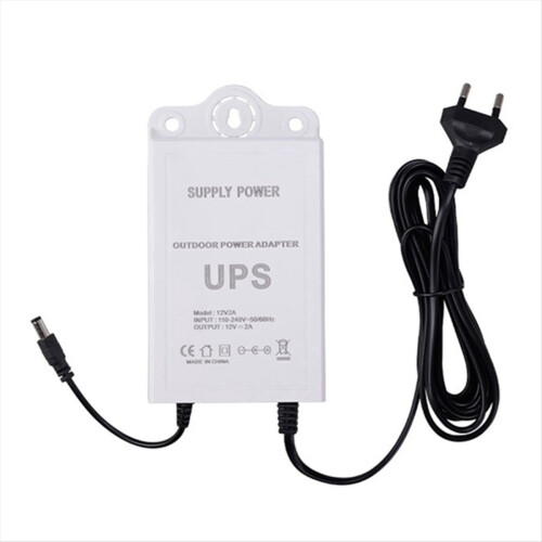 12V-2A Uninterruptible Power Supply for WiFi, Modem, Router, Security Camera Mini UPS Battery Backup Protector EU PLUG 2
