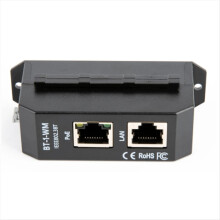 DIN Rail Single Port 2.5 Gigabit PoE Injector 802.3af/At/Bt Negotiation Up to 90W Output PoE++ for PTZ IP Camera