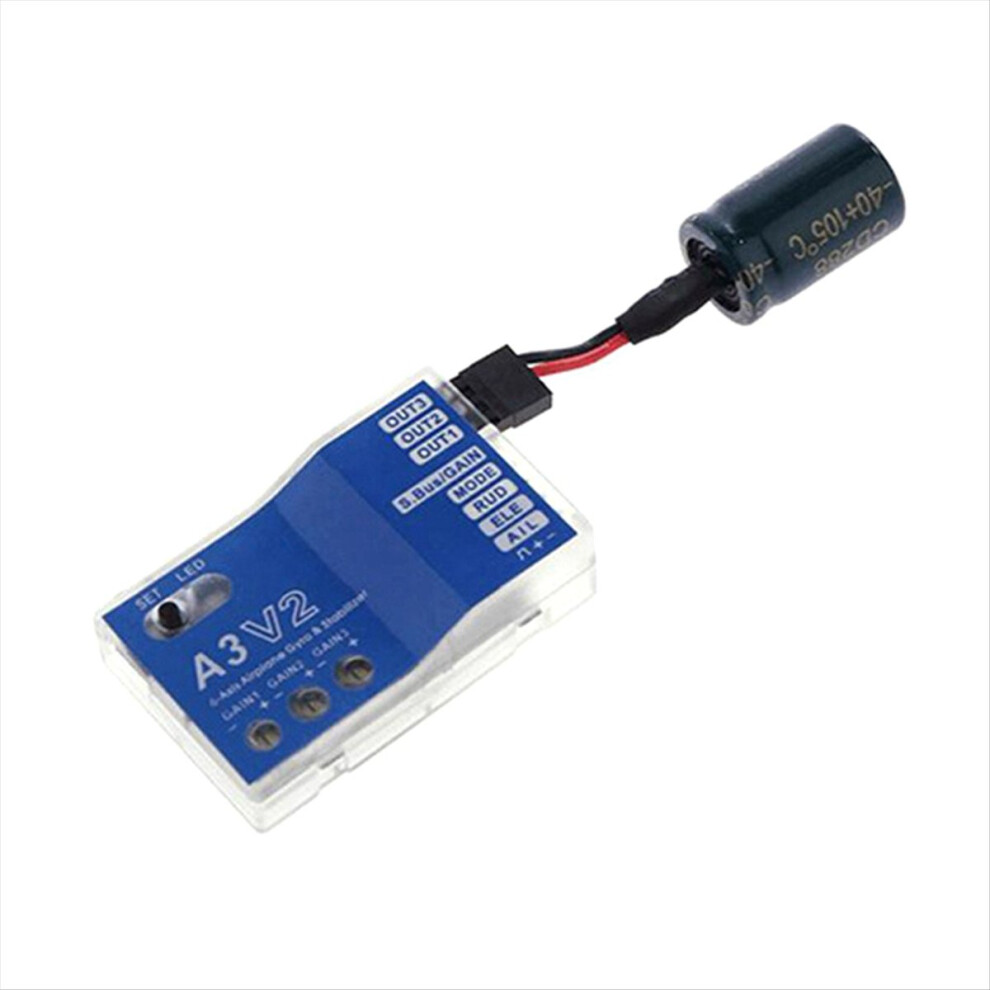3 Gyro A3 V2 Flight Controller Stabilizer For Rc Airplane Fixed-Wing Copter Aircraft Model Parts Enhanced Stability 4853798019336