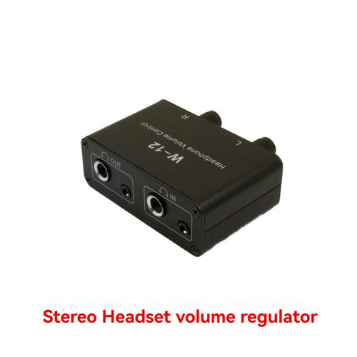 Sound Controller Headphone Volume Control 3.5mm + 6.35mm Stereo Adjustment for Left and Right Channels 2
