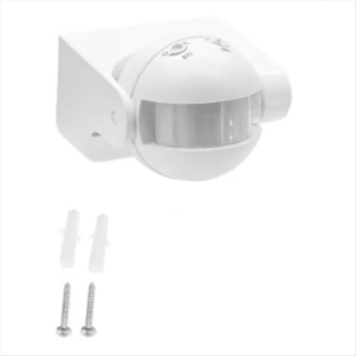 AC 110V-240V PIR Infrared Motion Sensor Switch 180 Degree Detection Delay Time Adjustable Waterproof White