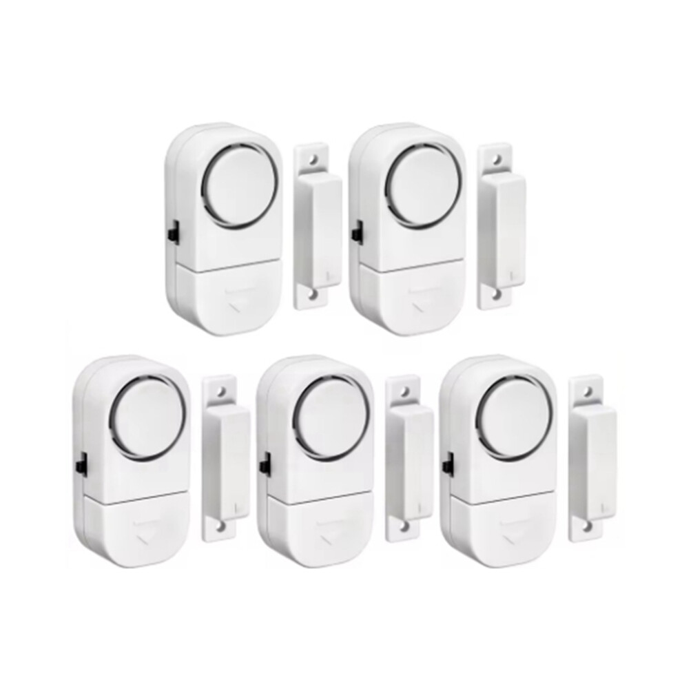 Saudism 90Db Wireless Security Alarm Door Window Sensor Magnetic Opening Enhanced 5Pcs