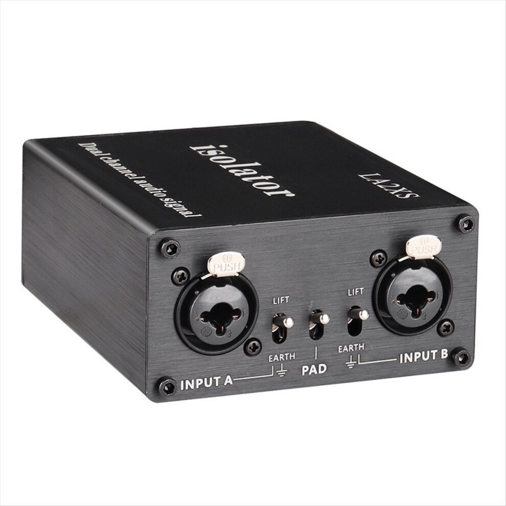 2-Channel Xlr Audio Isolator Noise Reduction Filter Eliminates Current 6.5 Mixer Isolators 4853798024842