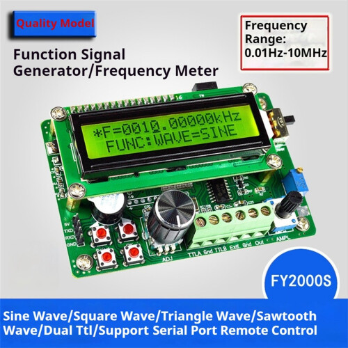 FY2010S 10MHz DDS Function Signal Generator 2-Way TTL Source Frequency Counter with Communication 2