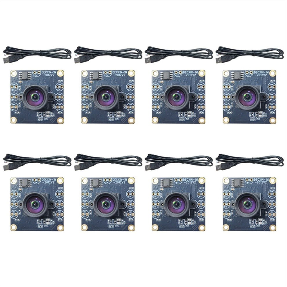 8Pcs 100 Degree Camera Module 1Mp Ov9732 1280X720 Usb Free Driver Manual Focus With 0.6 Meter Cable For Winxp/7/8/10 4853798025382