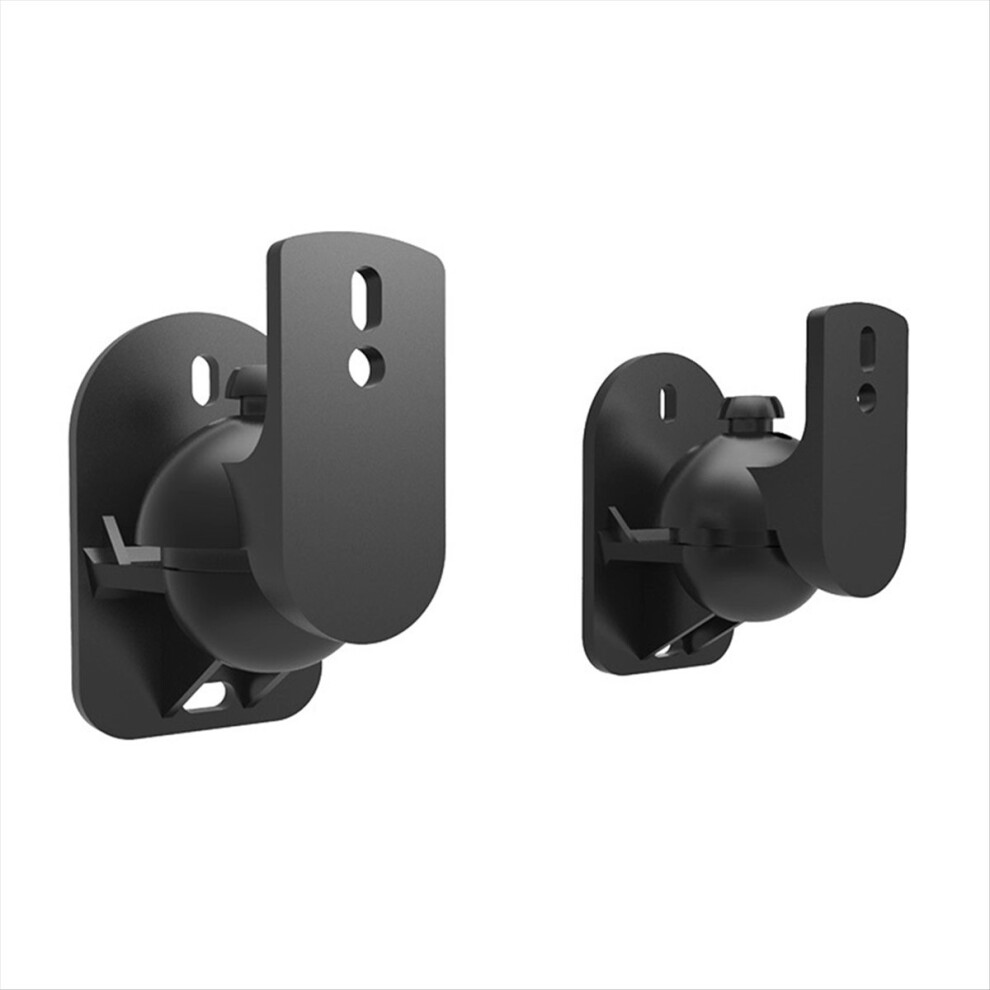 Wall Mount Swivel Satellite/Bookshelf Speaker Brackets Black For Speakers 4853798028697