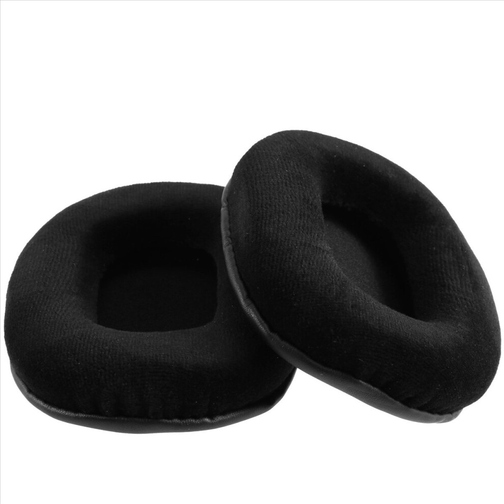 1Pair Flannel Sponge Ear Pads Cushion Cover Earpads Replacement For Rp-Hd605n Hd601n Hd805n Headset Unisex Kids Black Saudism
