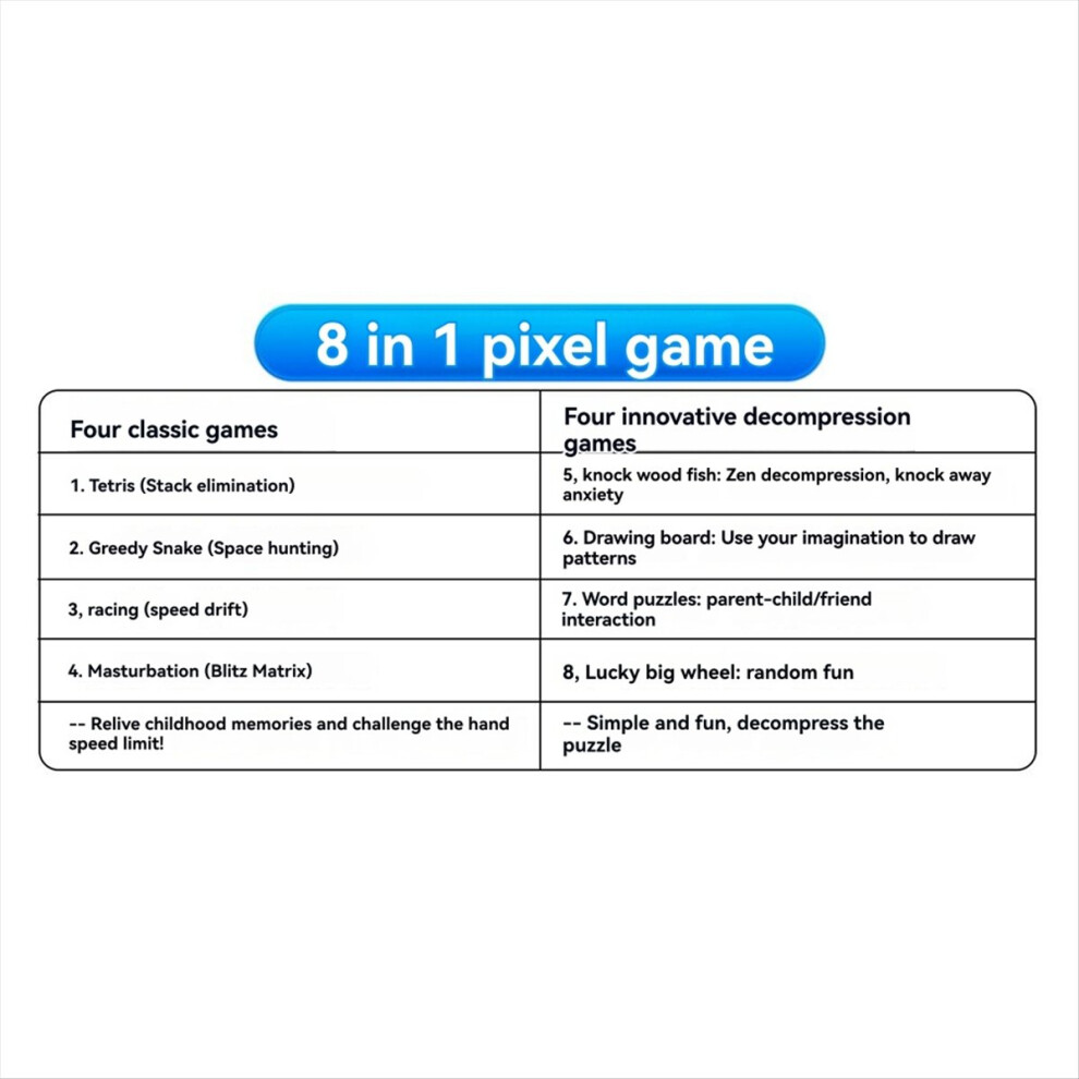 Diy Pixel Game Kit+Voice Mini Console Electronics Kit Soldering Project Practice Solder Learning Set A Saudism