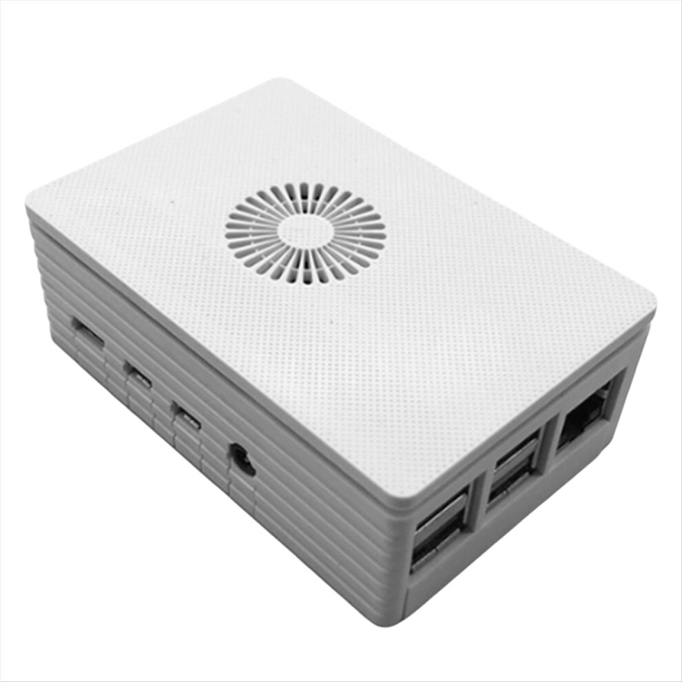 Photos - Other for Computer Heat Dissipation ABS Case Motherboard Fan Box White Shell Plastic Bracket Cooling for 4