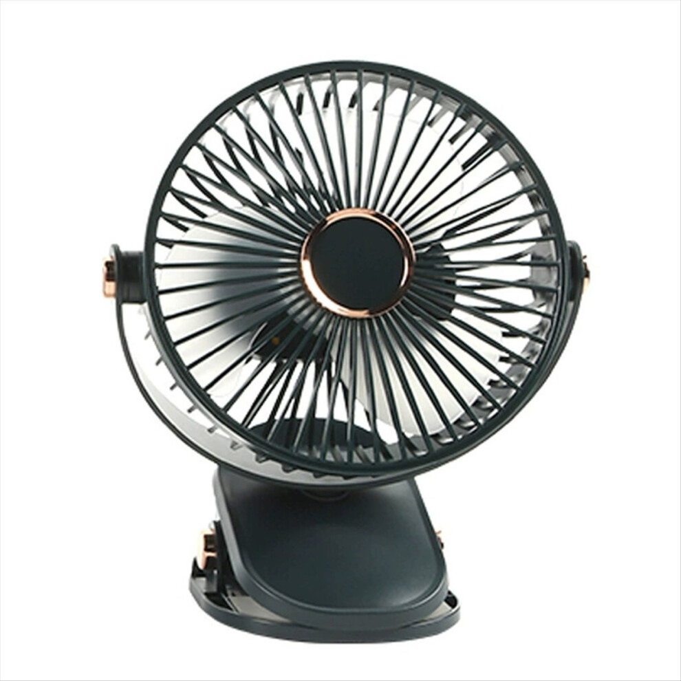 Rechargeable Clip On Fan With Led Lights Usb Mini Desk 360 Rotation For Home Office Camping 4853798039891