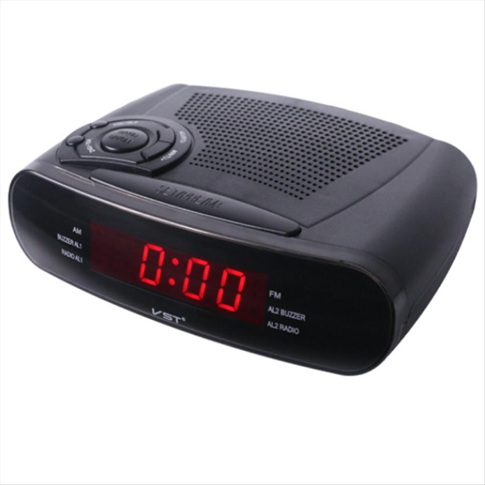 Alarm Clock Radio With Am And Fm Channels Led Snooze Function Sound System Accessories 4853798046042