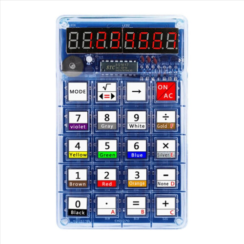 DIY Calculator Kit with LED Display Electronic Making Soldering Training Experiment Practice Project A
