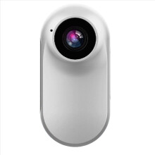 Pet Collar Camera USB Rechargeable HD 1080P LCD Display Sport Support Video and Photo Function for Cats White