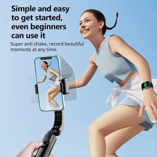 NEW Gimbal Stabilizer Selfie Stick Foldable Wireless Tripod with Bluetooth Shutter Monopod for IOS Android 2