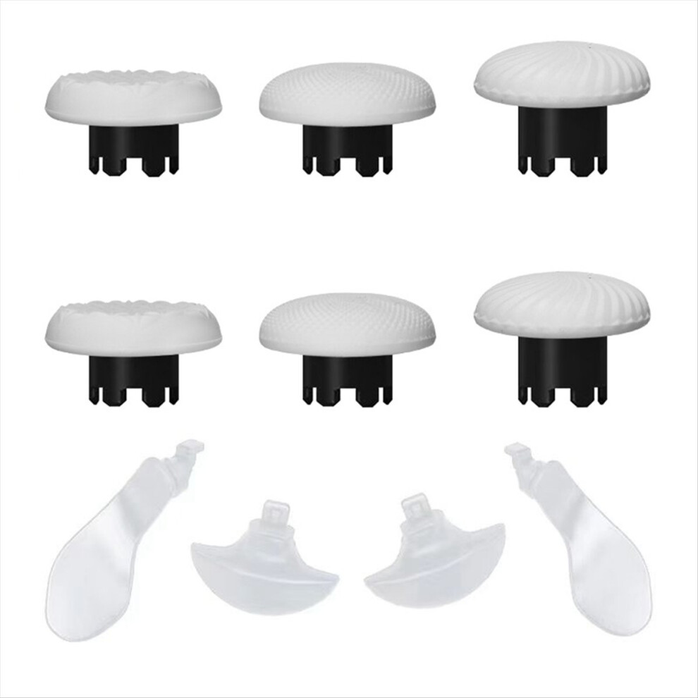 10 In 1 Joystick Kit For Edge Replacement Thumbsticks Joysticks Grip And 4 Paddles White 4853798060369