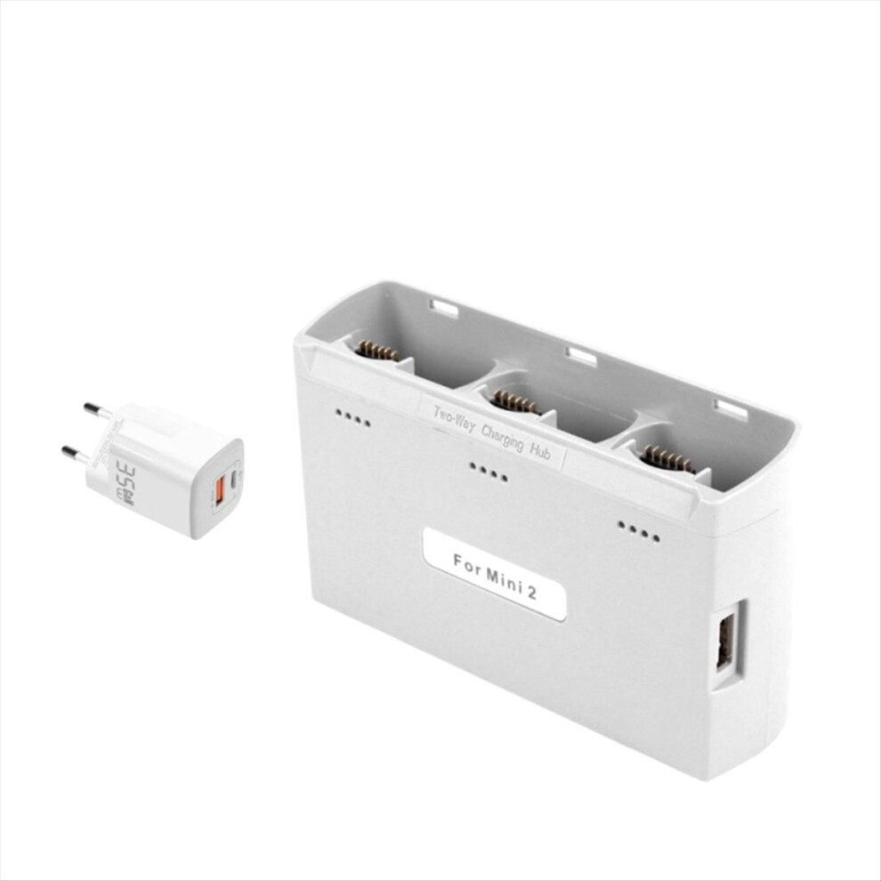 For Mini 2/Se Battery 3 Way Charging Hub Drone Charger For 2 Se/Se/4K Series With 35Wpd Eu Plug 4853798058694