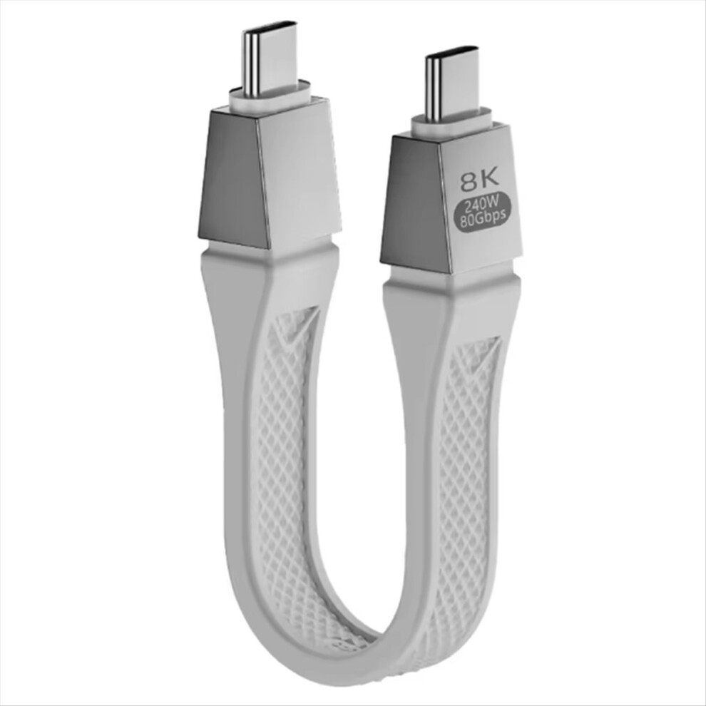 New Usb4 2.0 Cable 80Gbps Gen4 Usb C To Egpu 16K Pd 240W One-Way 120Gbps Short White 4853798058991
