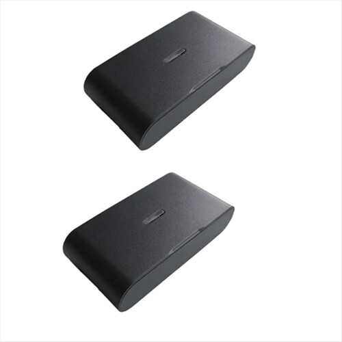2pcs 433MHz Wireless Vibration Glass Break Detector, Adjustable Sensitivity, Compatible with Alarm Systems Black 1