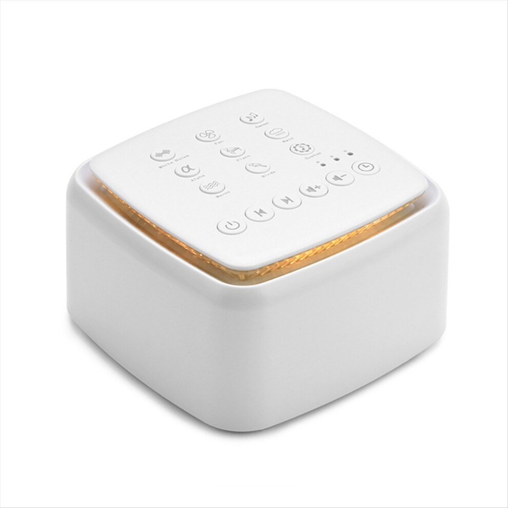 Noise Machine For Babies & Adults 30 Soothing Sounds Night Portable Sleep Sound Improved Rest White/Light Saudism