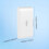 2pcs 433MHz Wireless Vibration Glass Break Detector, Adjustable Sensitivity, Compatible with Alarm Systems White 9