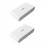 2pcs 433MHz Wireless Vibration Glass Break Detector, Adjustable Sensitivity, Compatible with Alarm Systems White 2