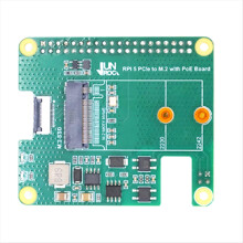 For 5 PCIe to M.2 Interface 40pin GPIO with PoE Ethernet Power Supply Expansion Board NVMe Protocol HAT+