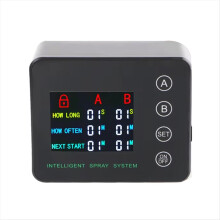 4 Ports Nozzles Electronic Spraying Set Double Pump Irrigation Timer System Automatic Watering 10m Hose
